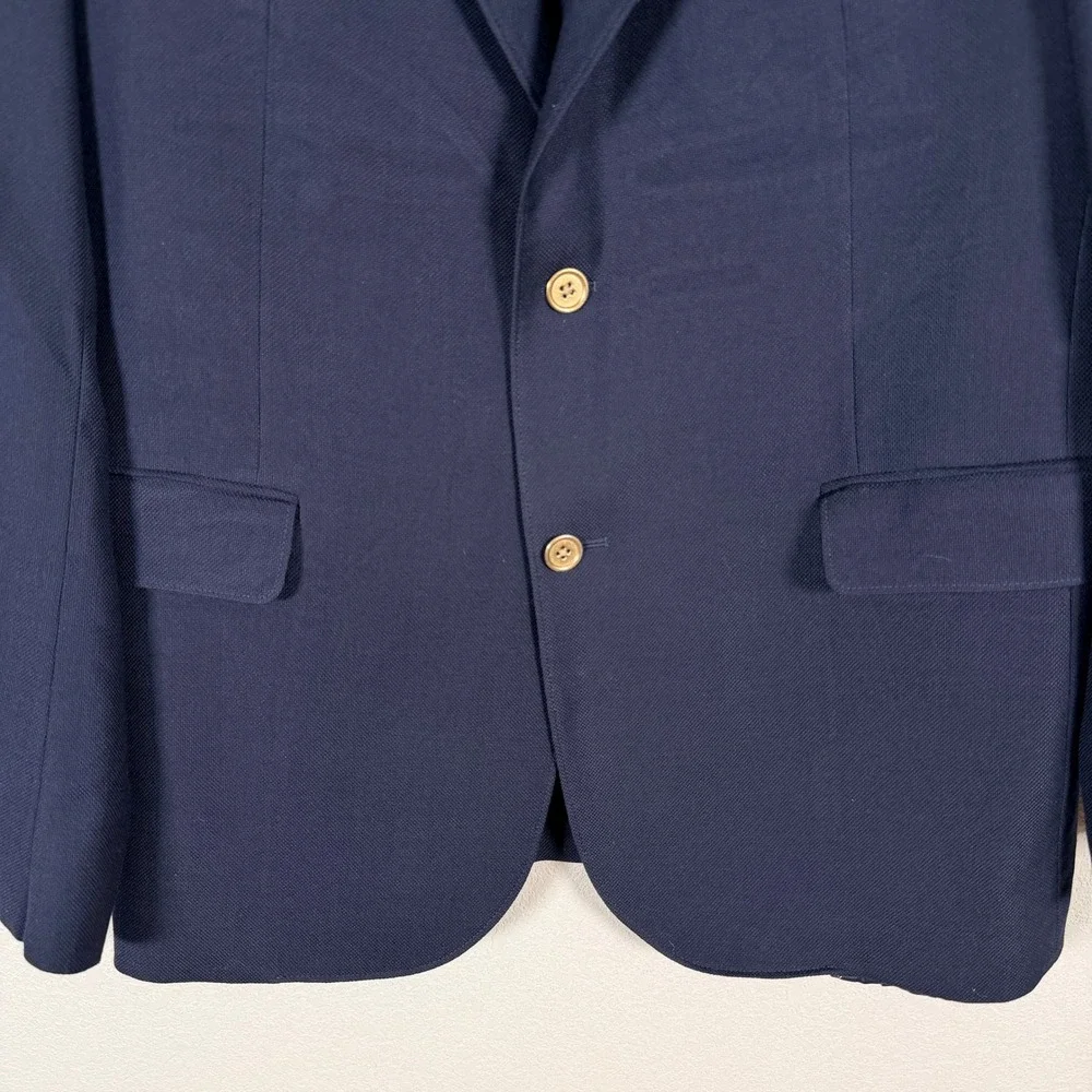 Bonobos Mens 42R Wool Cashmere Marzotto Italy Sport Coat Blazer Gold Buttons
